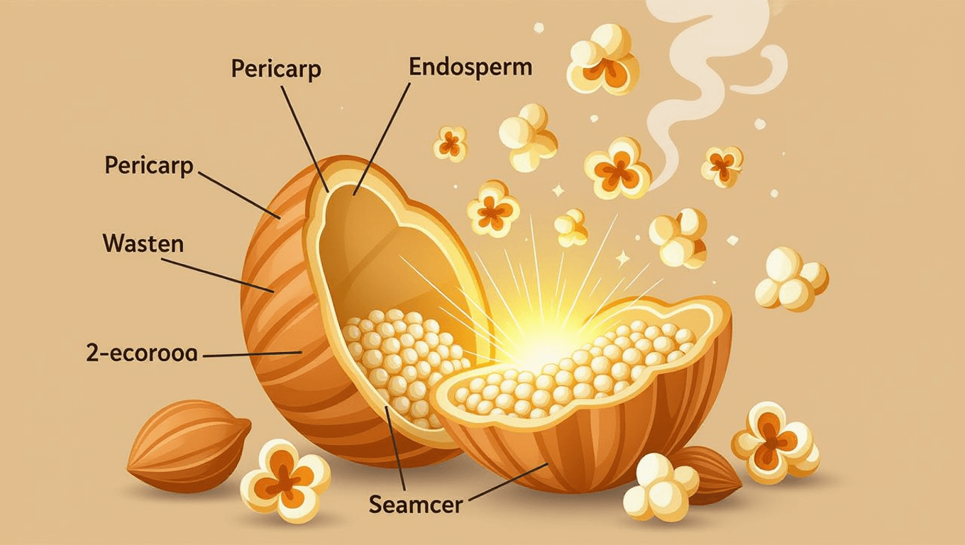 Explosive Transformation and Aroma of Popcorn