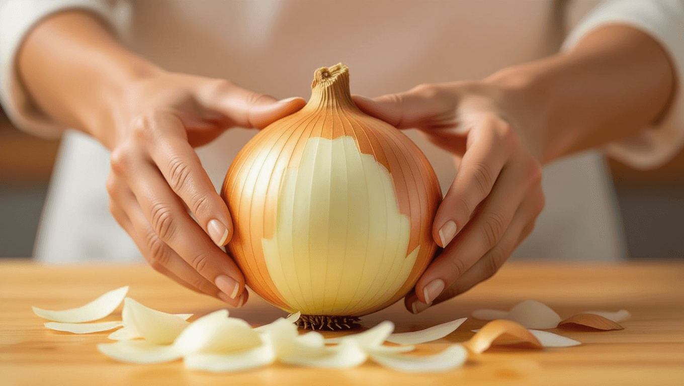 Intricacies of peeling a stubborn onion