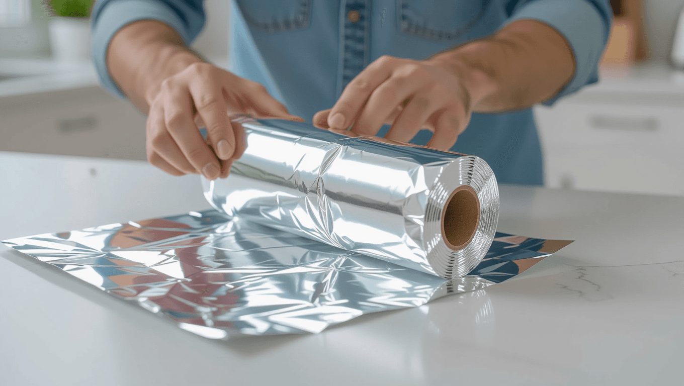 Why does cutting foil leave jagged edges that peel differently?