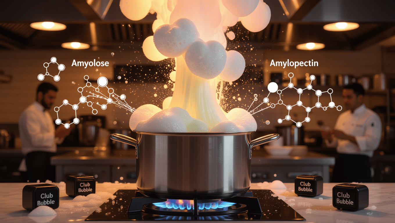 Overflowing pot: kitchen science chaos visualized