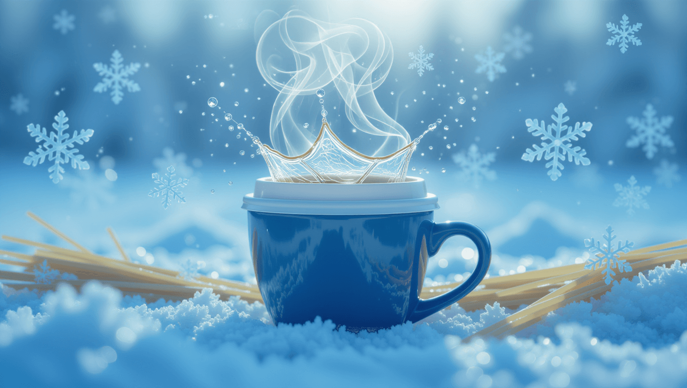 Cold morning cracks coffee lid dilemma