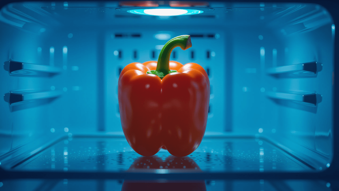 Nocturnal Bell Pepper Rattle in Fridge