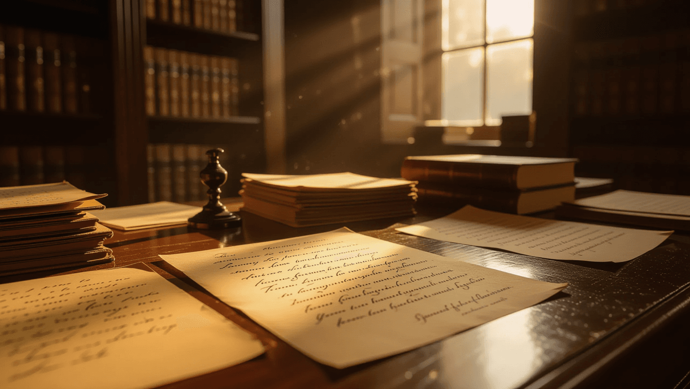 Faded ink shimmers with historical mystery