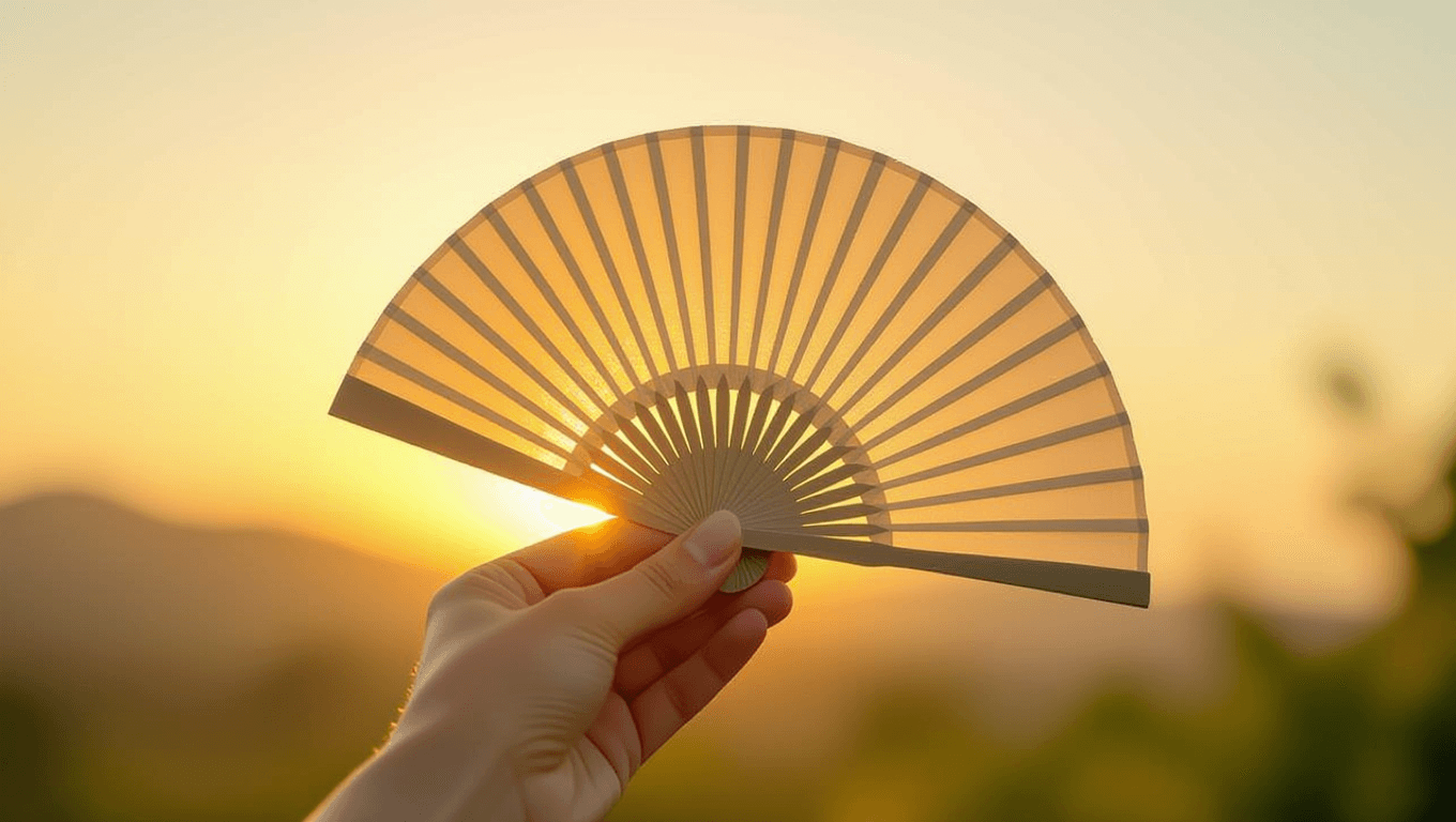 Paper Fan Dynamics: Balancing Beauty and Physics